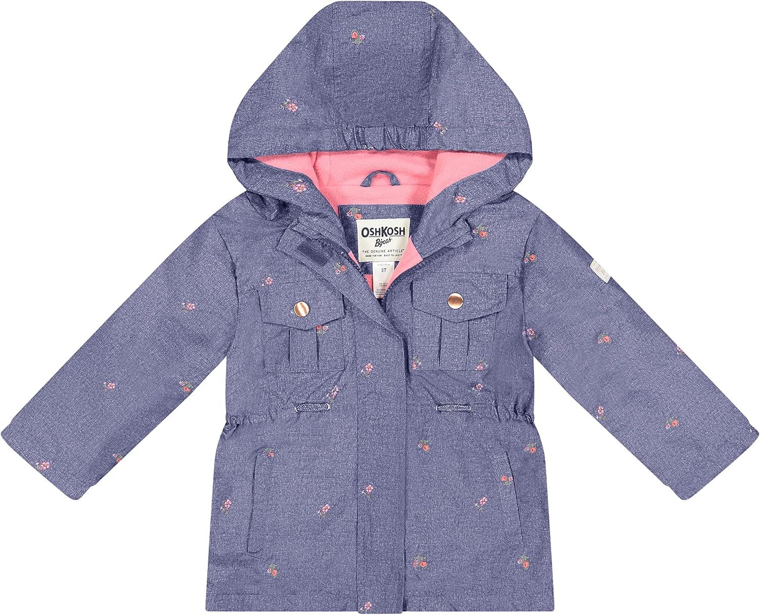 imageOSHKOSH BGOSH girls Midweight Hooded Anorak Jacket CoatChambray