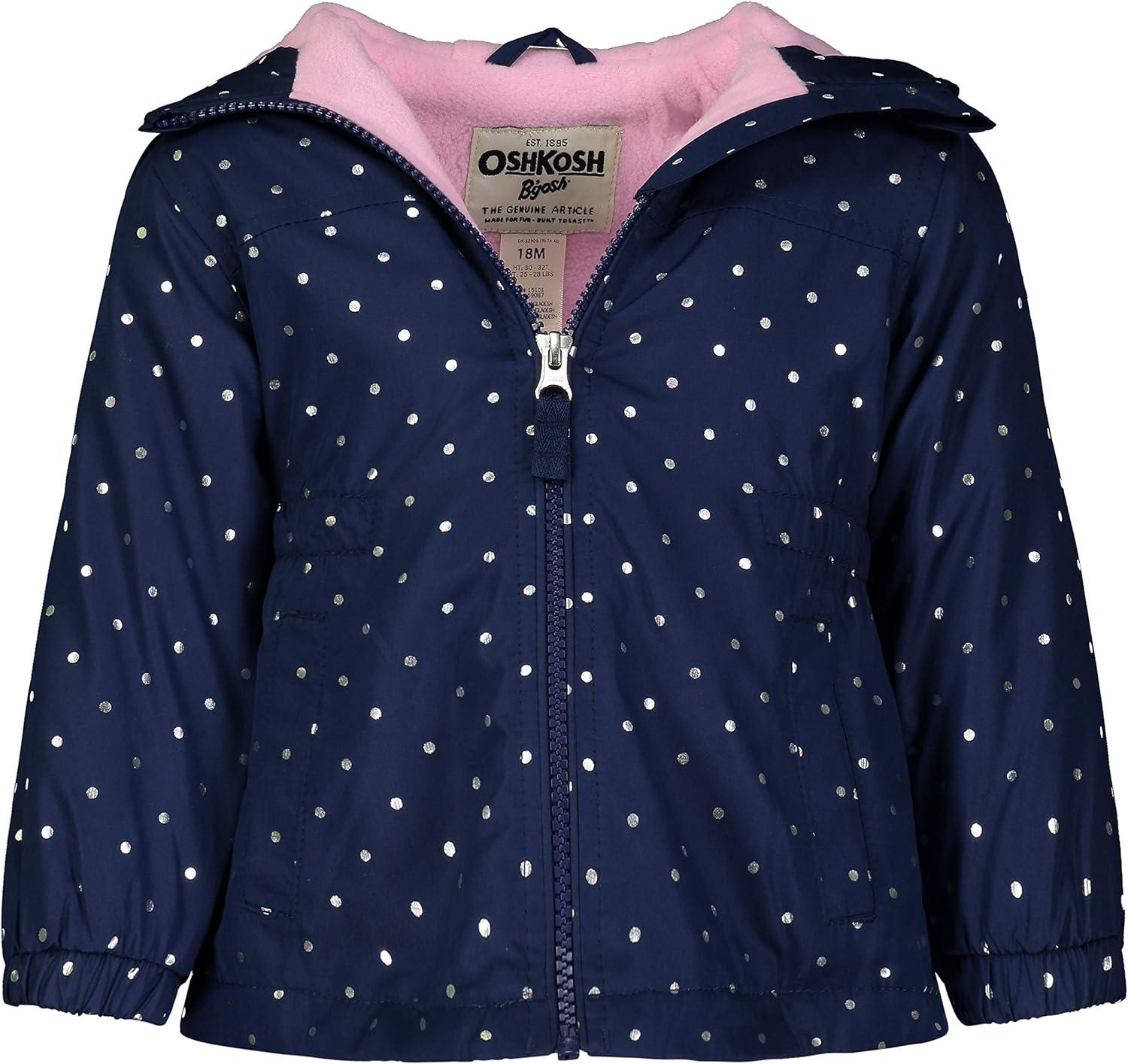 imageOSHKOSH BGOSH girls Midweight Hooded Anorak Jacket CoatNavy