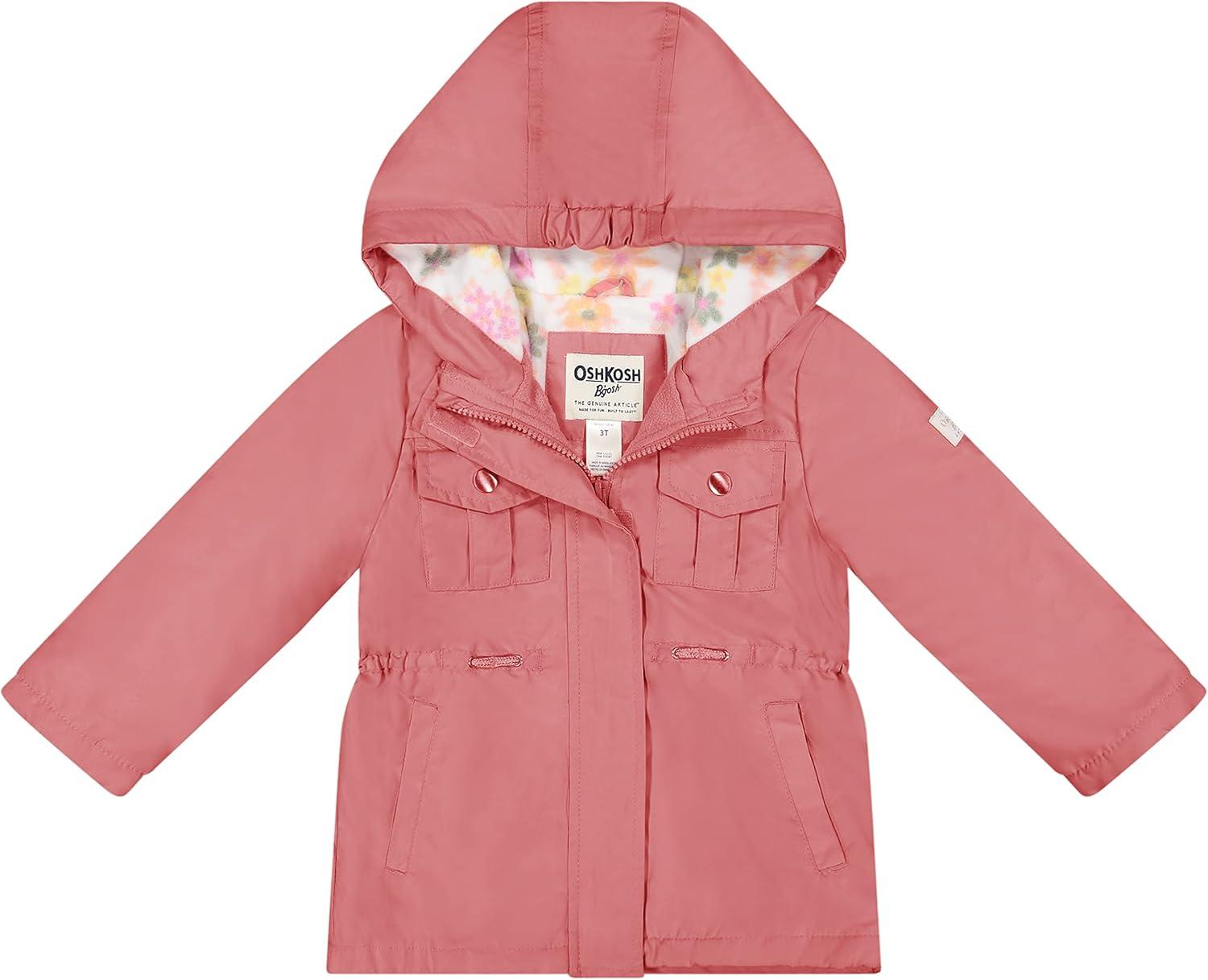 imageOSHKOSH BGOSH girls Midweight Hooded Anorak Jacket CoatRose