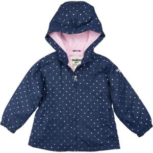 OSHKOSH B’GOSH girls Midweight Hooded Anorak Jacket Coat(Navy)
