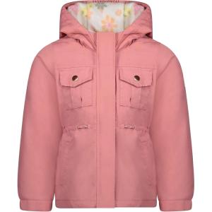 OSHKOSH B’GOSH girls Midweight Hooded Anorak Jacket Coat(Rose)