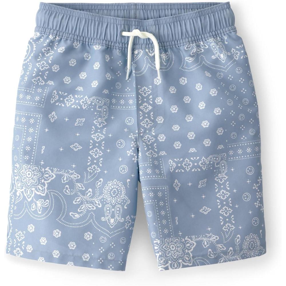 imageOSHKOSH BGOSH Boys Swim TrunksBlueWhite Bandana