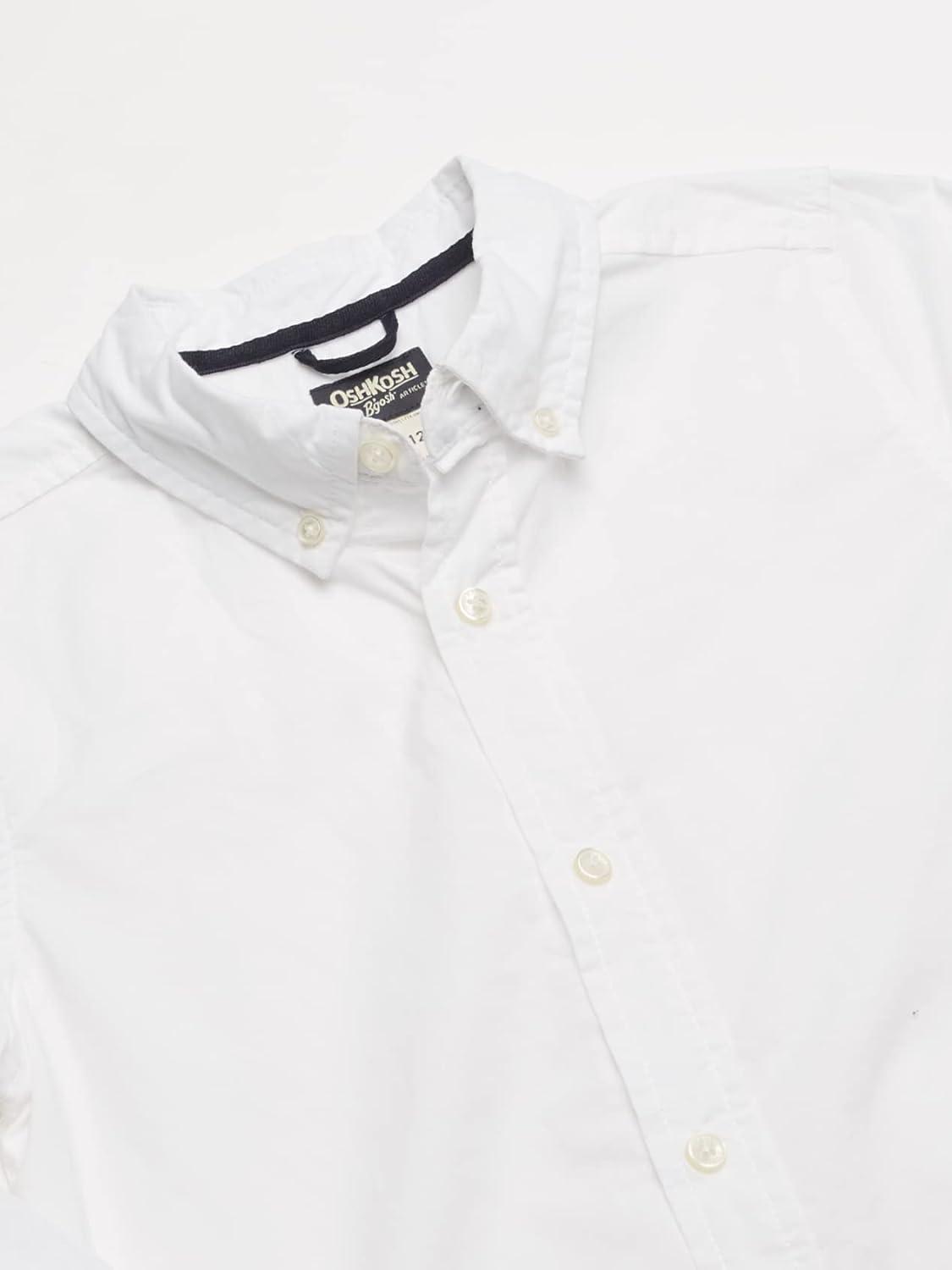 imageOshKosh BGosh Boys Long Sleeve Woven Buttonfront ShirtWhite