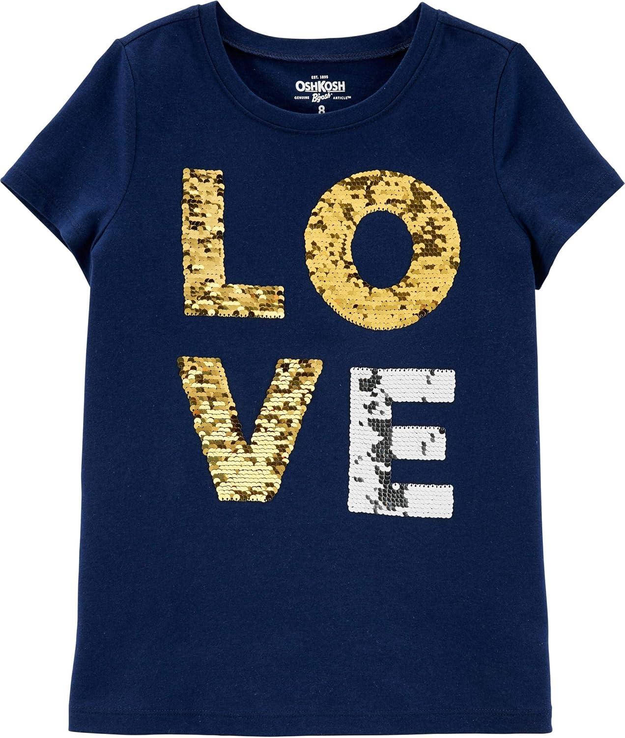 imageOshKosh BGosh Girls Sequin TeeLove Sequin