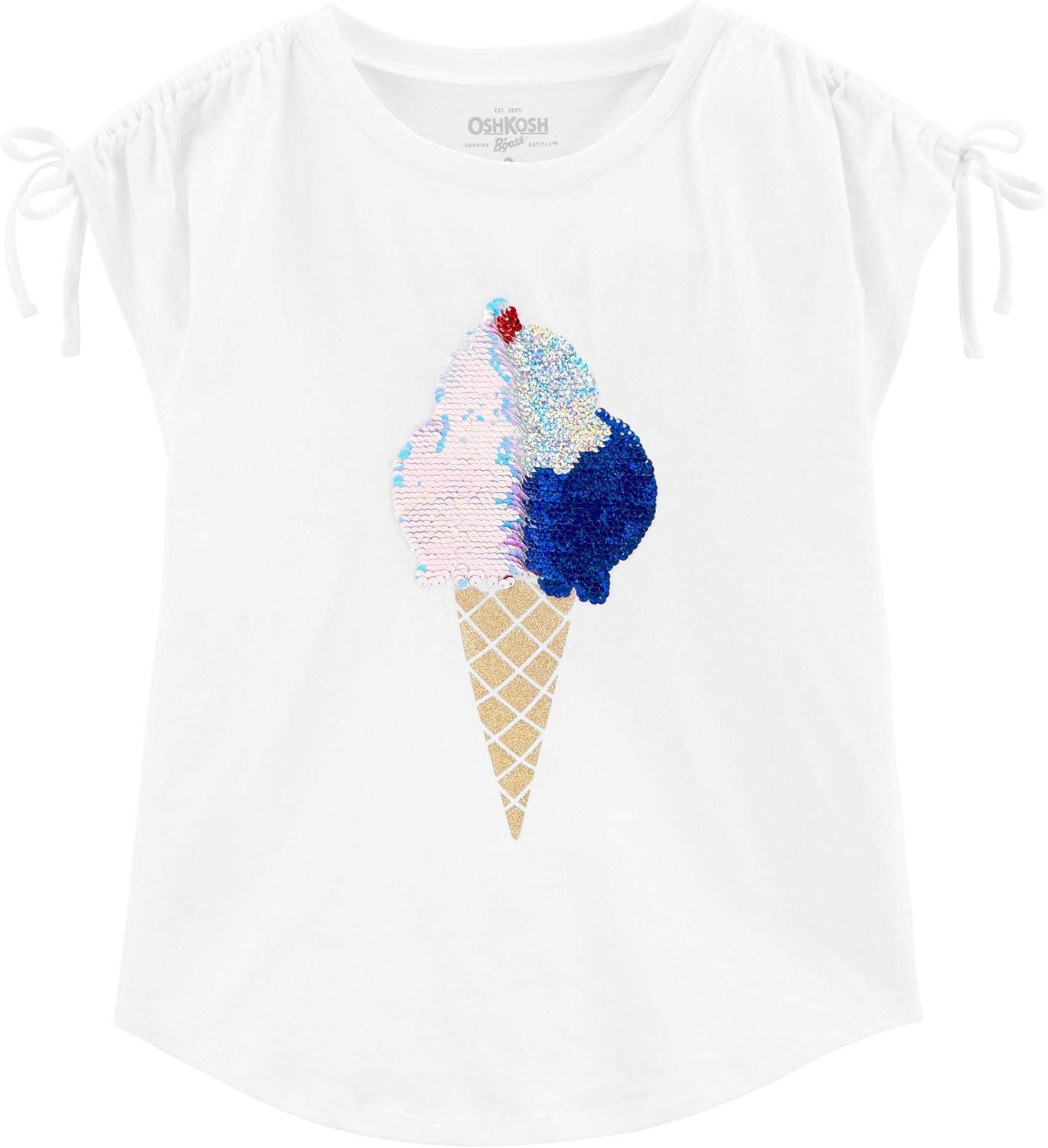 imageOshKosh BGosh Girls Sequin TeeWhite