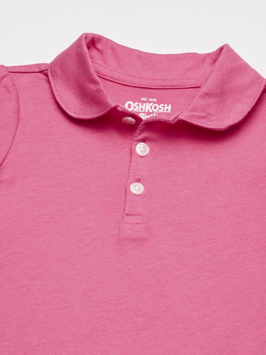imageOshKosh BGosh Girls ShortSleeve Uniform PoloDynamite Pink