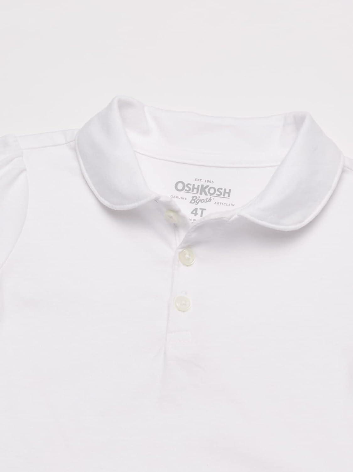 imageOshKosh BGosh Girls ShortSleeve Uniform PoloIvory