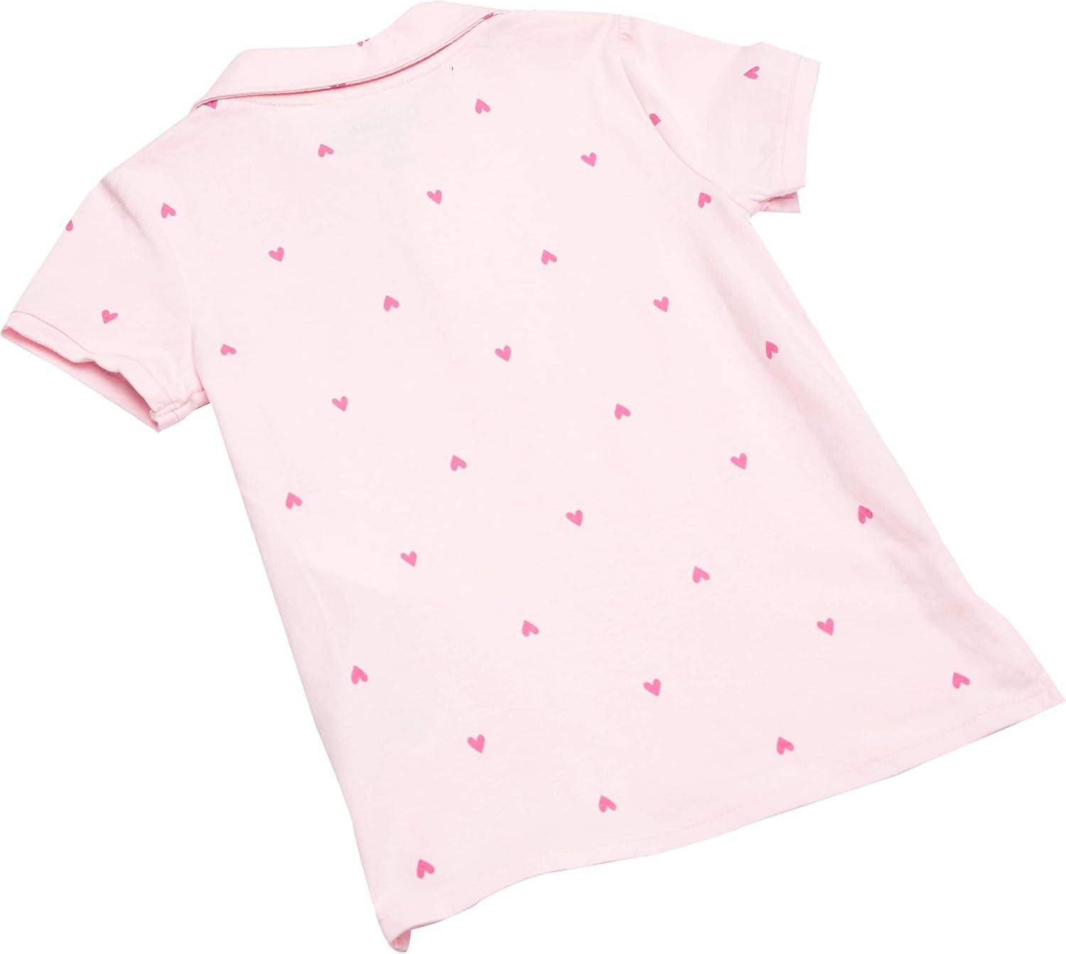 imageOshKosh BGosh Girls ShortSleeve Uniform PoloPink Schiffli