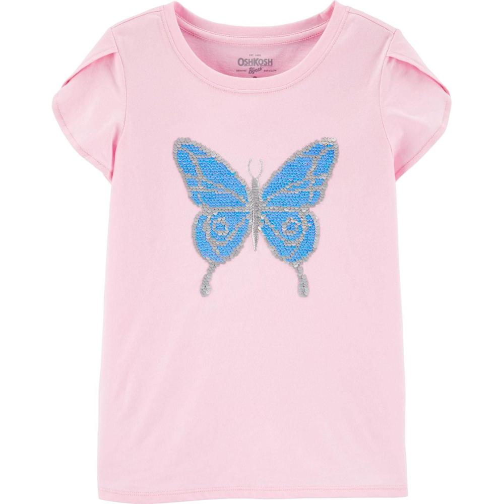 imageOshKosh BGosh Girls Sequin TeeFlower Pot Pink