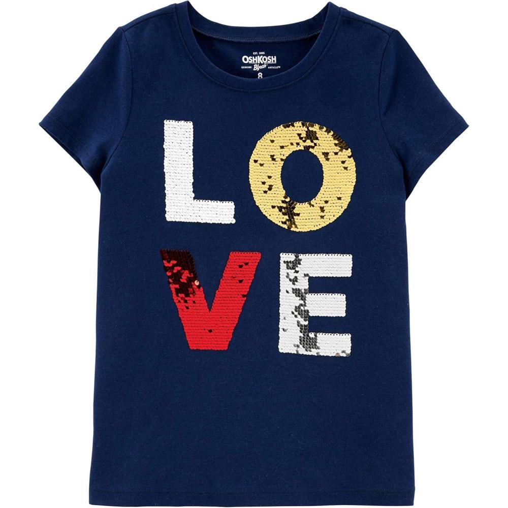 imageOshKosh BGosh Girls Sequin TeeLove Sequin