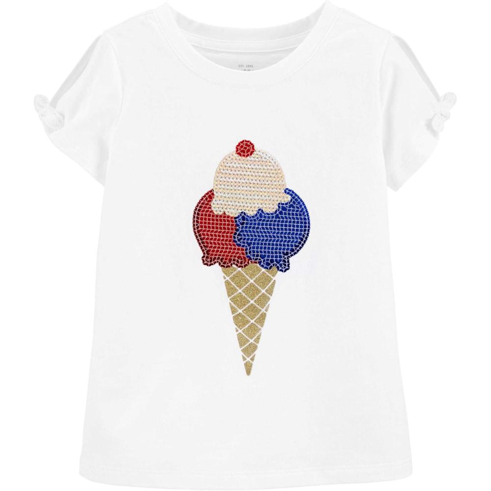 imageOshKosh BGosh Girls Sequin TeeWhite 1