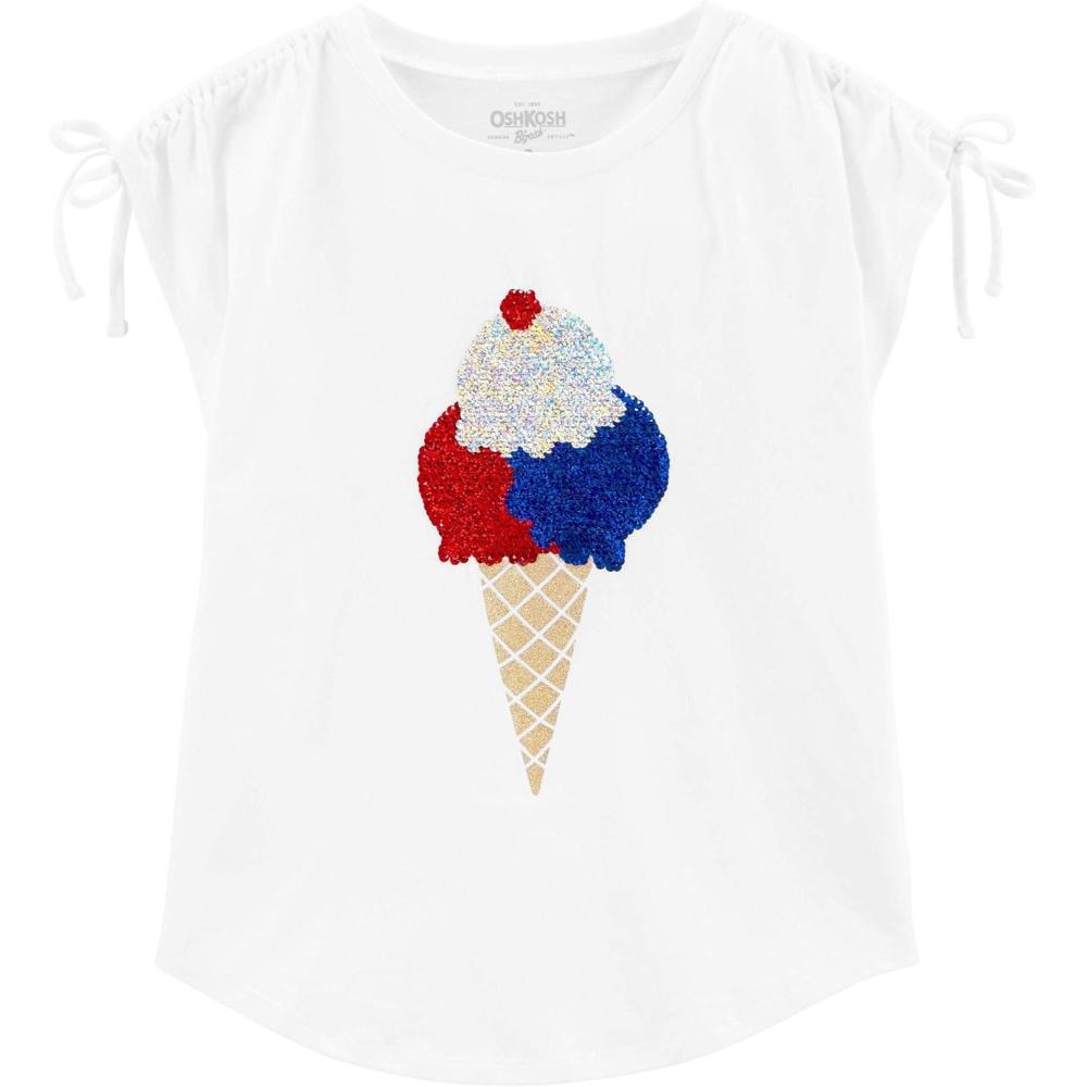 imageOshKosh BGosh Girls Sequin TeeWhite