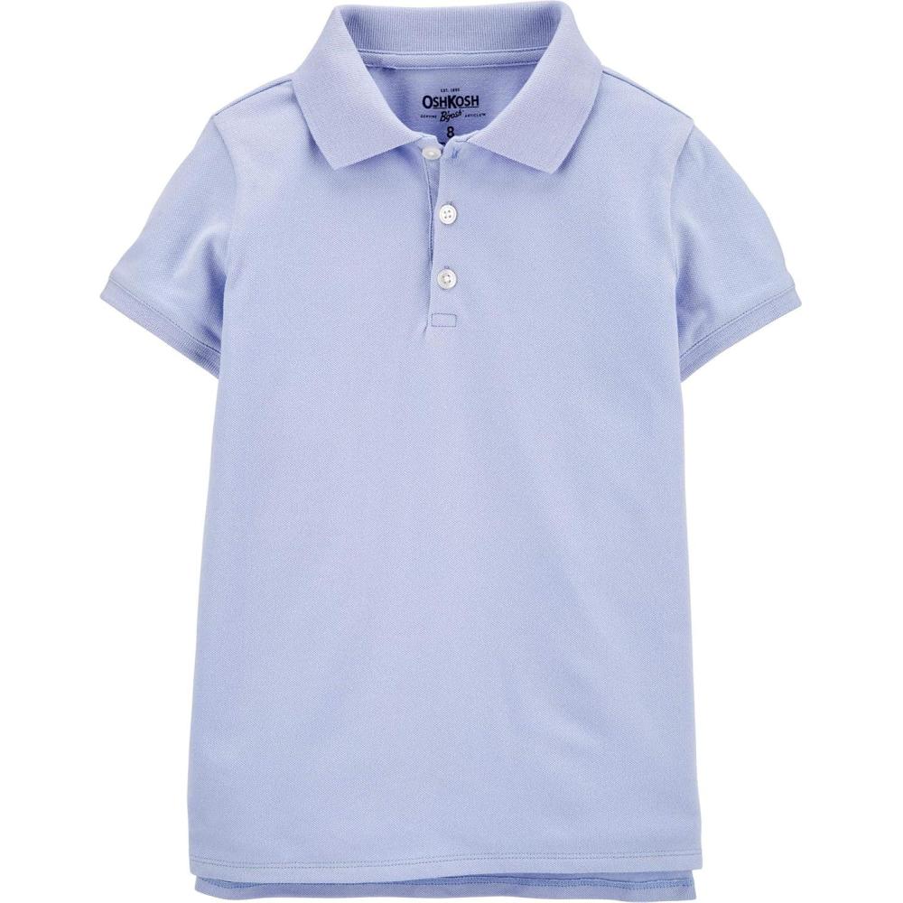 imageOshKosh BGosh Girls ShortSleeve Uniform PoloBlue Flag