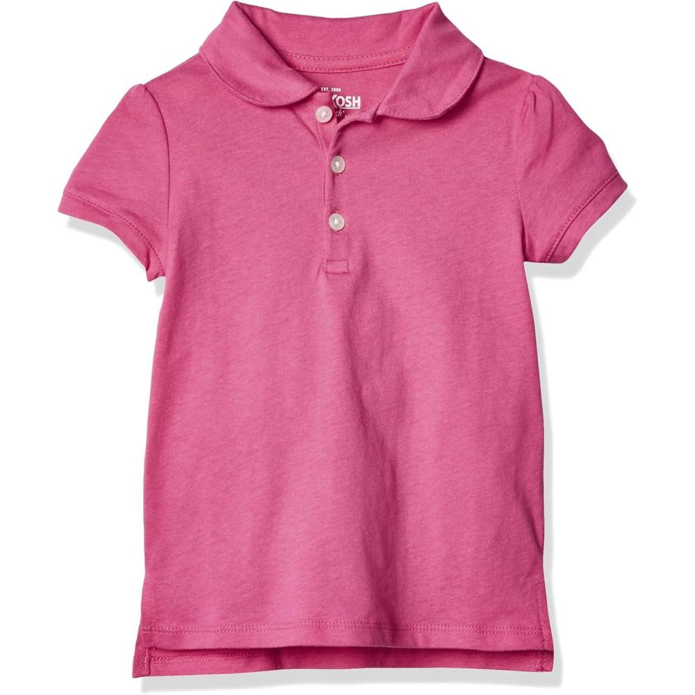 imageOshKosh BGosh Girls ShortSleeve Uniform PoloDynamite Pink