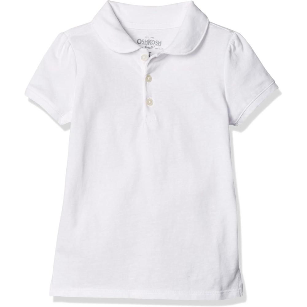 imageOshKosh BGosh Girls ShortSleeve Uniform PoloIvory
