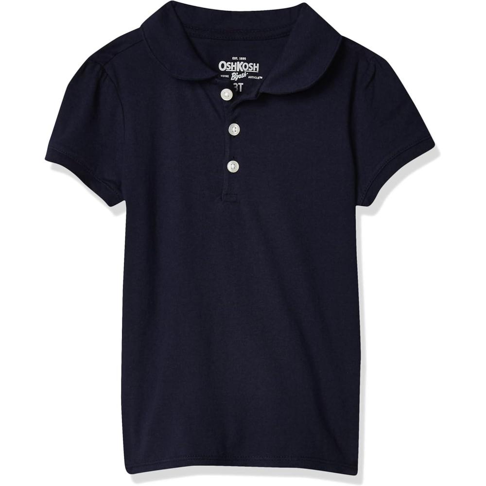 imageOshKosh BGosh Girls ShortSleeve Uniform PoloNavy