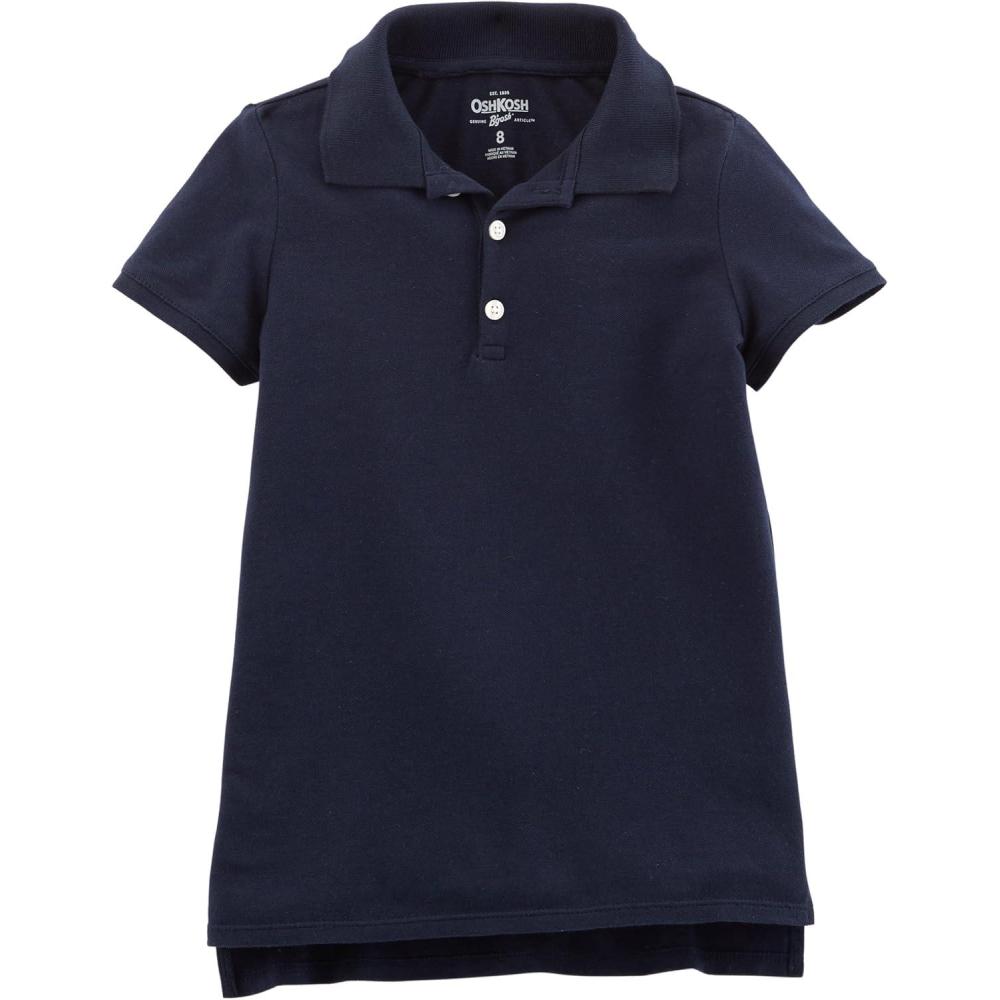 imageOshKosh BGosh Girls ShortSleeve Uniform PoloNavy1