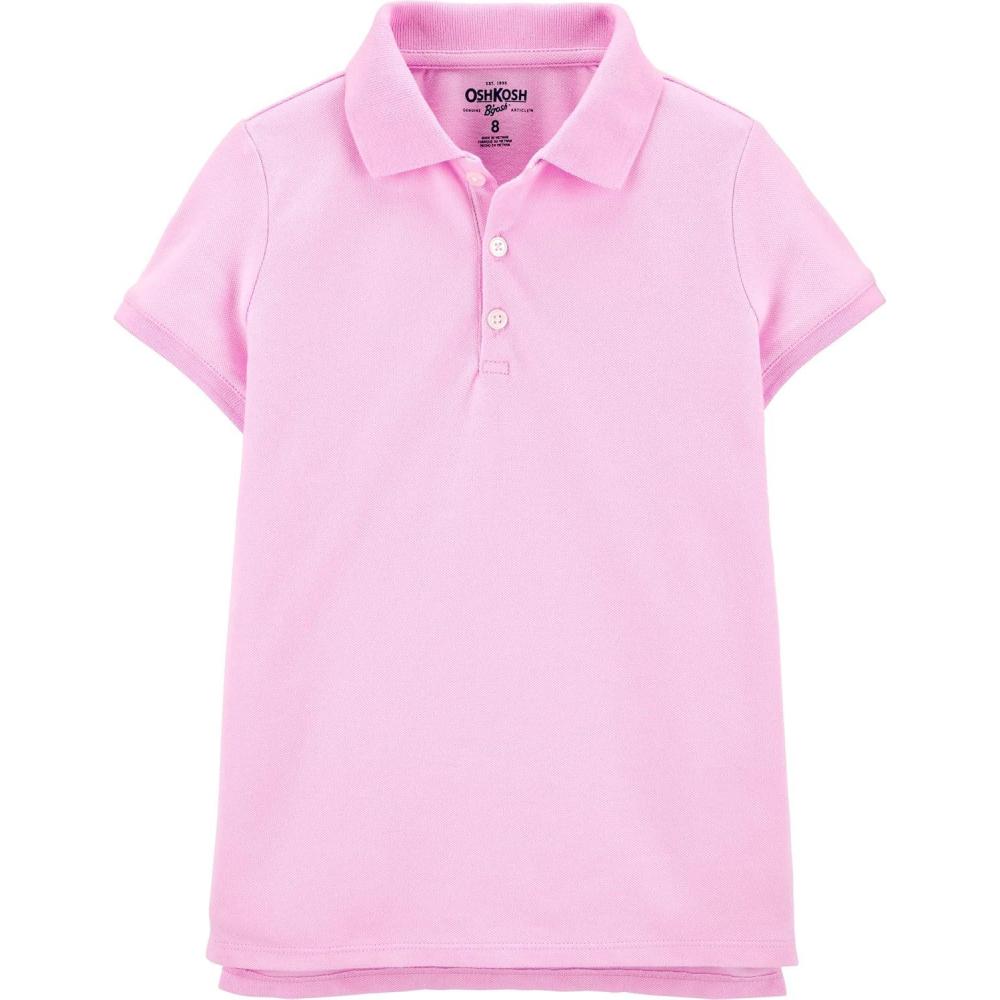 imageOshKosh BGosh Girls ShortSleeve Uniform PoloParis Pink