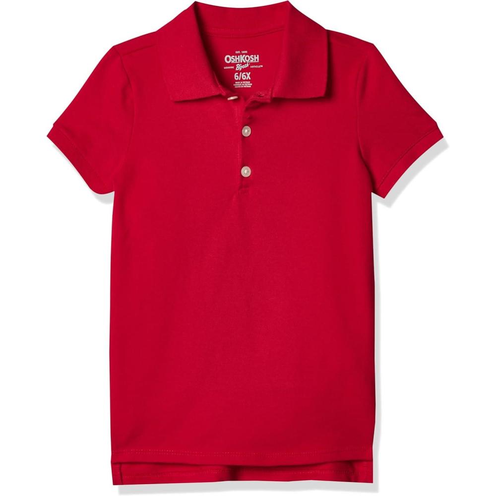 imageOshKosh BGosh Girls ShortSleeve Uniform PoloRed