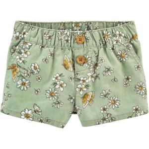 OshKosh B’Gosh Girls’ Pull-on Shorts(Sage Butterflies)