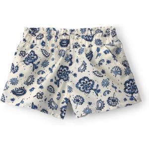 OshKosh B’Gosh Girls’ Pull-on Shorts(White/Blue Paisley)