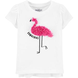 OshKosh B’Gosh Girls’ Sequin Tee(White 2)