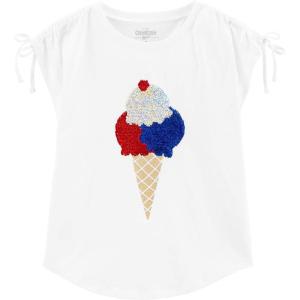 OshKosh B’Gosh Girls’ Sequin Tee(White)