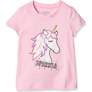 OshKosh B’Gosh Girls’ Sequin Tee(Wispy Pink)