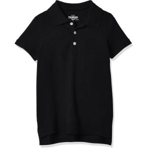 OshKosh B’Gosh Girls’ Short-Sleeve Uniform Polo(Black1)