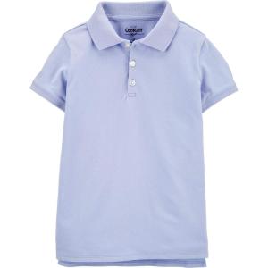 OshKosh B’Gosh Girls’ Short-Sleeve Uniform Polo(Blue Flag)