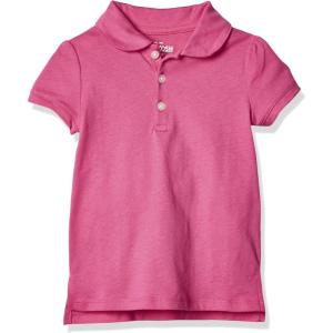OshKosh B’Gosh Girls’ Short-Sleeve Uniform Polo(Dynamite Pink)