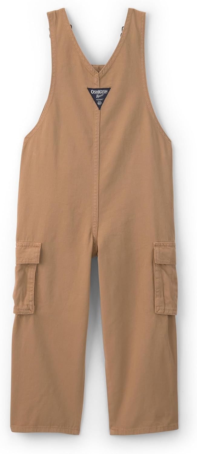 imageOSHKOSH BGOSH Baby Boys Worlds Best OverallsBrown Cargo
