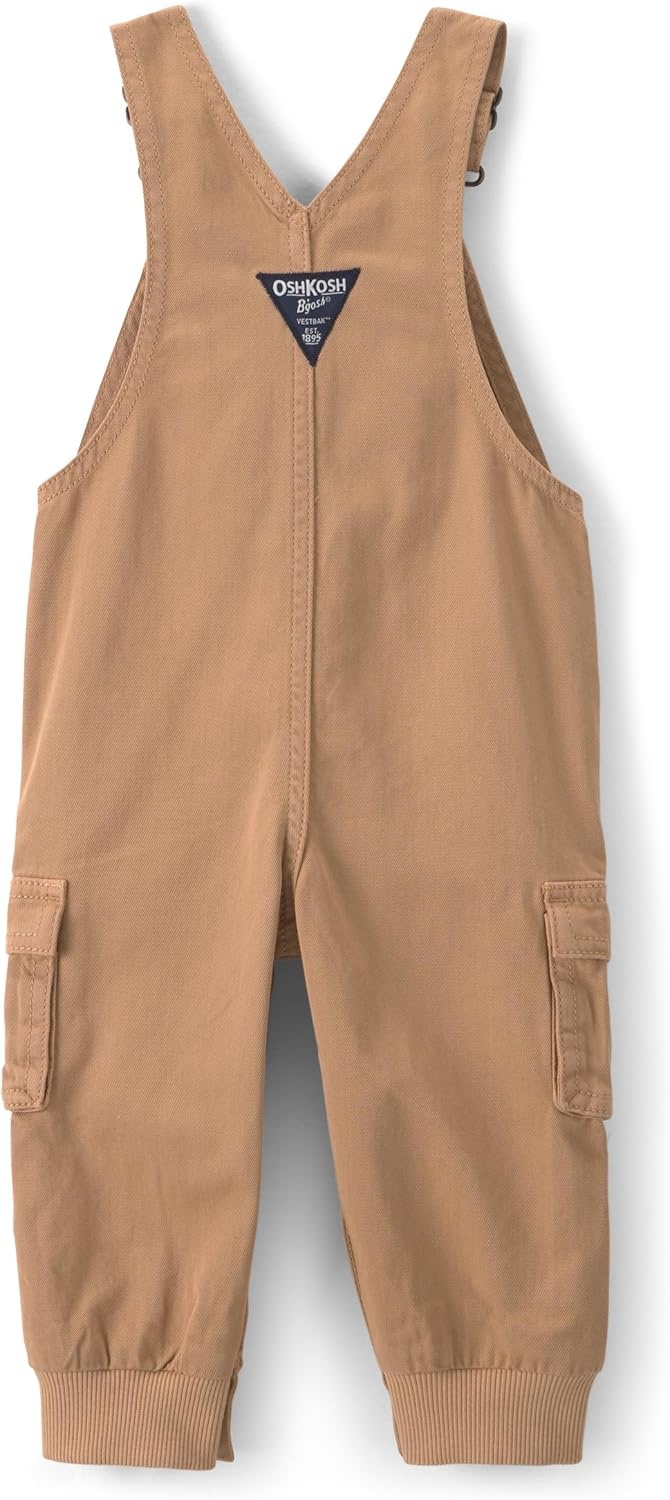 imageOSHKOSH BGOSH Baby Boys Worlds Best OverallsBrown Khaki