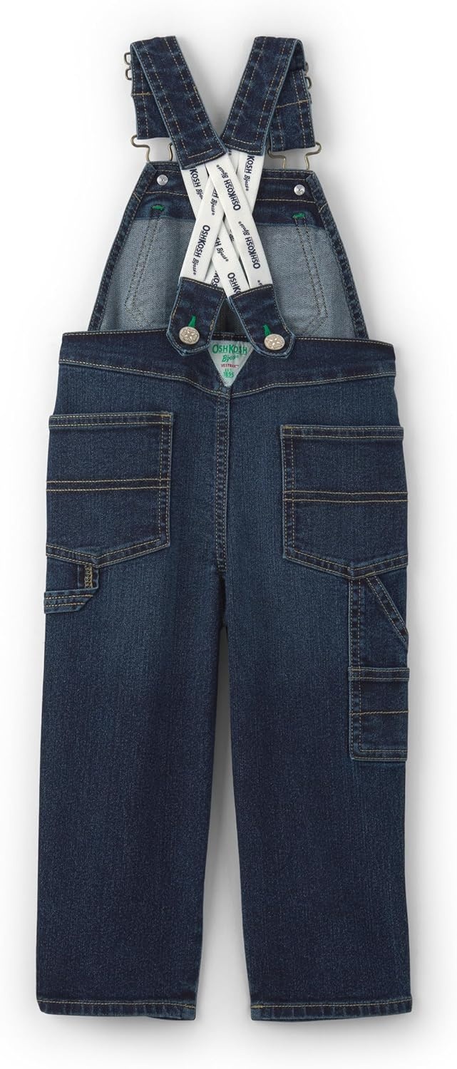 imageOSHKOSH BGOSH Baby Boys Worlds Best OverallsDark Wash Denim