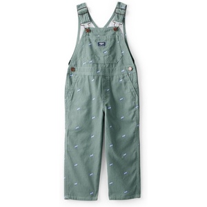 OSHKOSH B’GOSH Baby Boys World’s Best Overalls(Green Race Car Print)