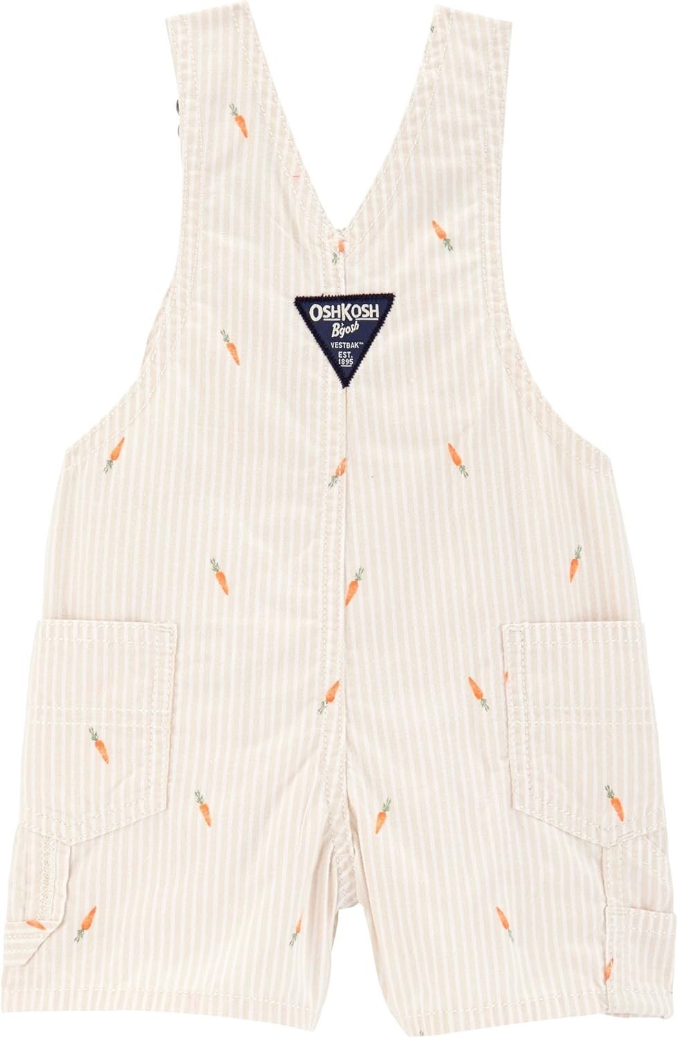 imageOSHKOSH BGOSH Baby Boys Worlds Best OverallsCarrot Stripe