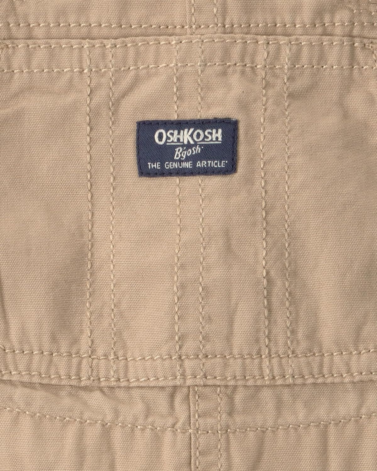 imageOSHKOSH BGOSH Baby Boys Worlds Best OverallsKhaki Shortall