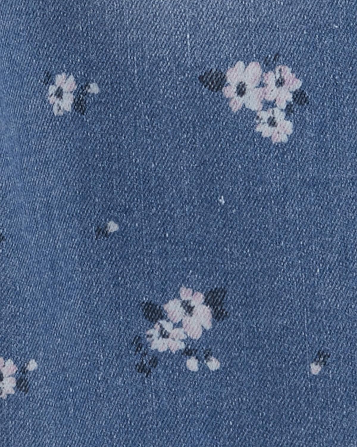 imageOSHKOSH BGOSH babygirls Worlds Best OverallsBlue Floral Denim