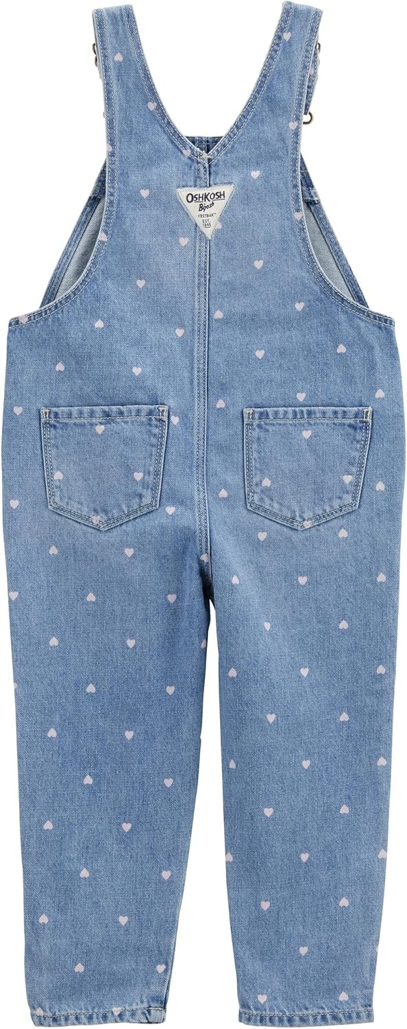 imageOSHKOSH BGOSH babygirls Worlds Best OverallsBlue Heart