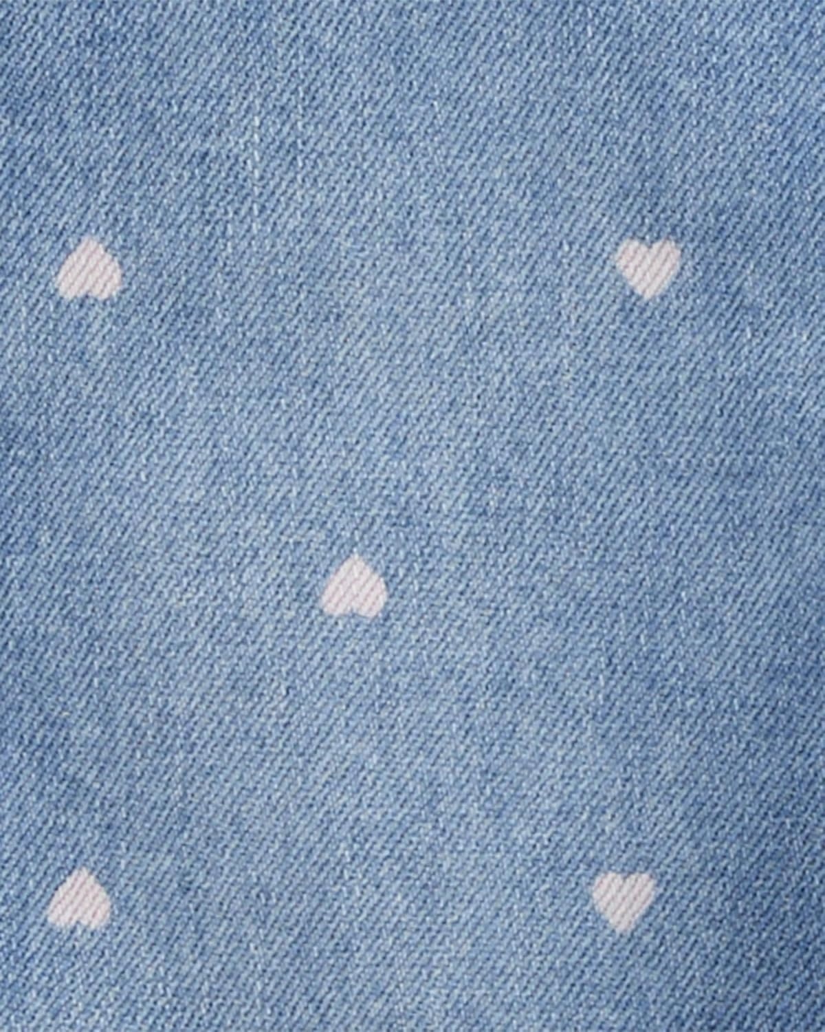 imageOSHKOSH BGOSH babygirls Worlds Best OverallsBlue Heart