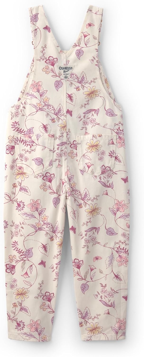 imageOSHKOSH BGOSH babygirls Worlds Best OverallsIvory Floral