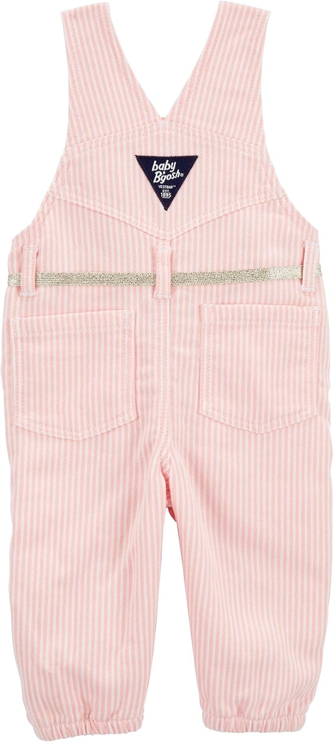 imageOSHKOSH BGOSH babygirls Worlds Best OverallsPink Hickory