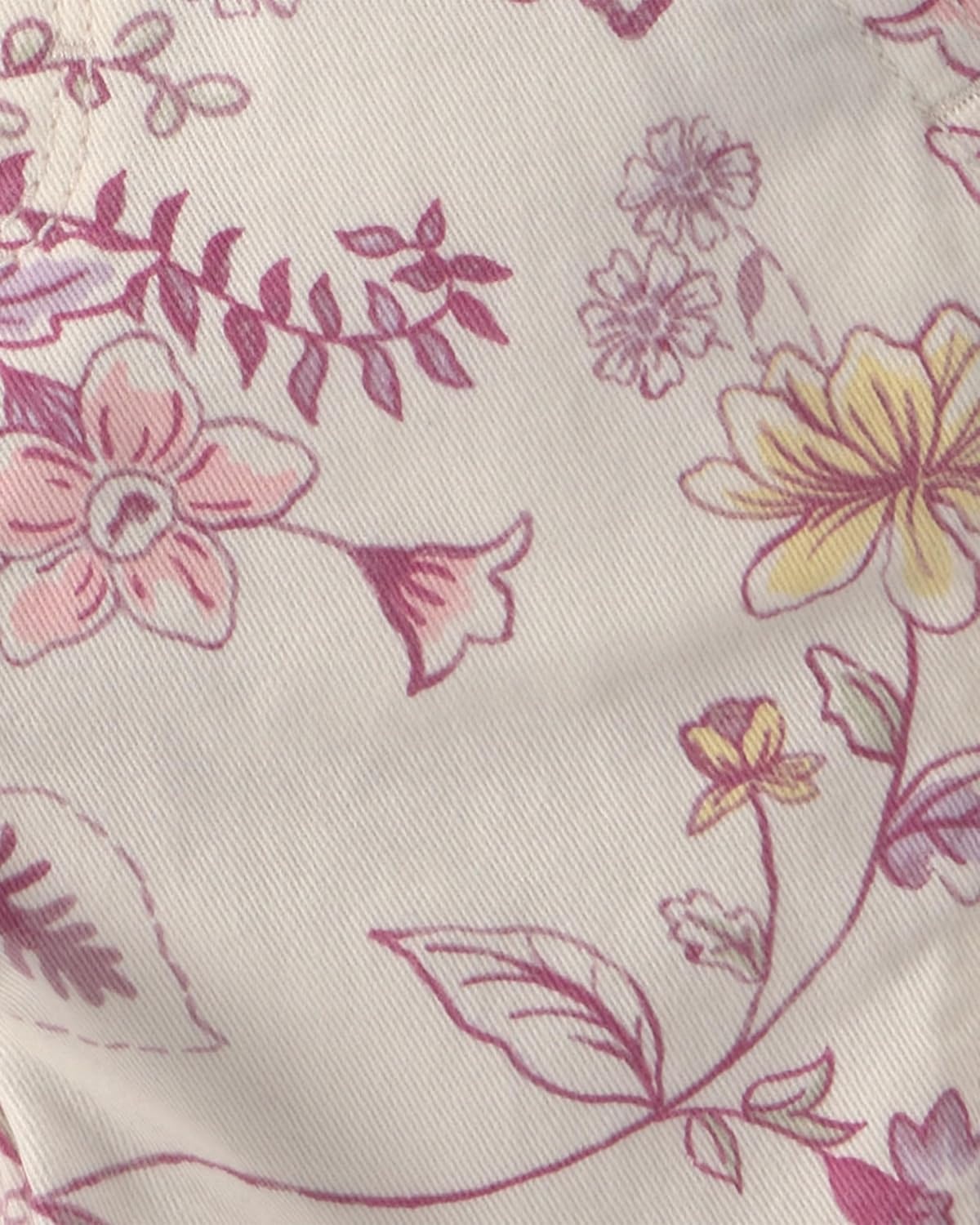 imageOSHKOSH BGOSH babygirls Worlds Best OverallsWhite Ivory Floral