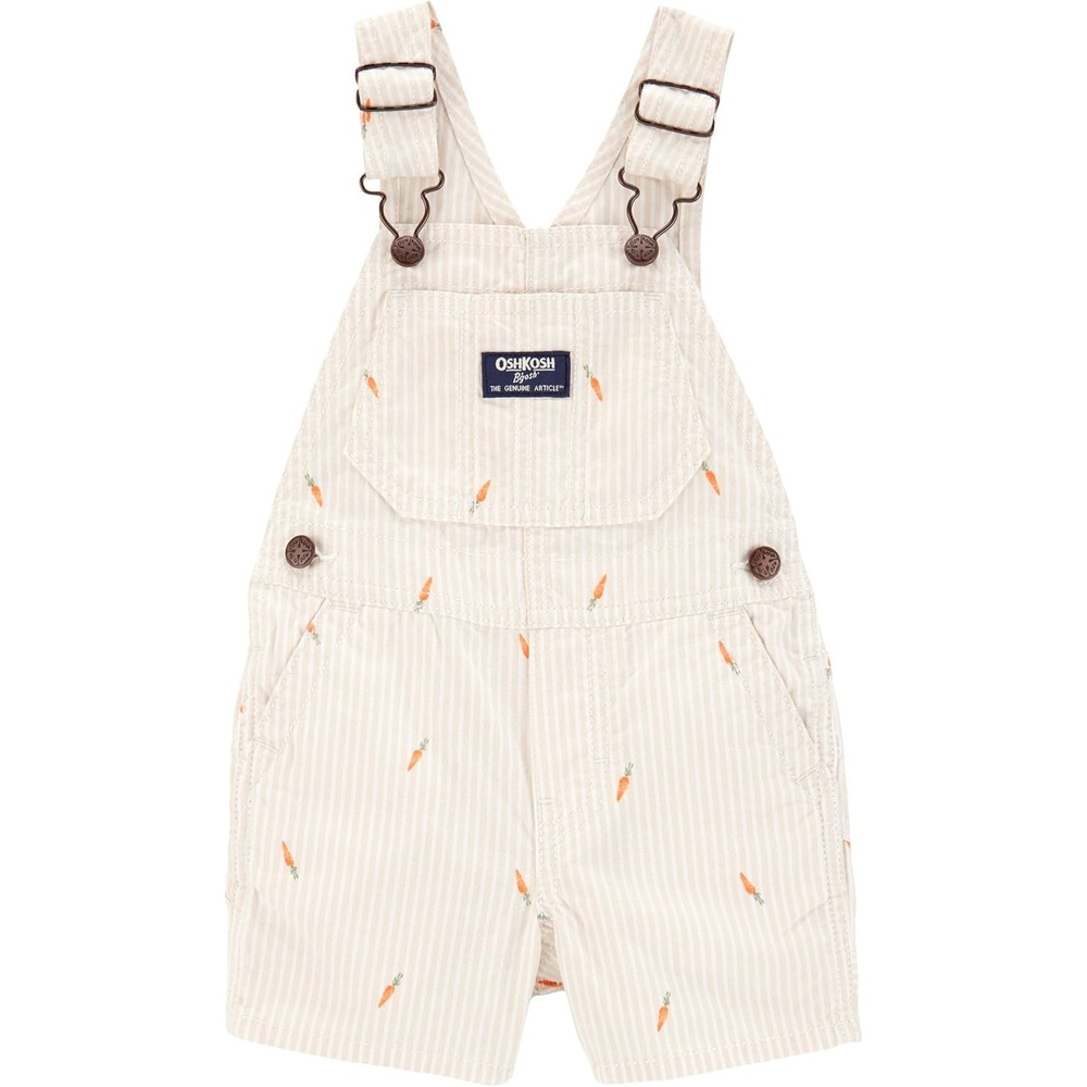 imageOSHKOSH BGOSH Baby Boys Worlds Best OverallsCarrot Stripe