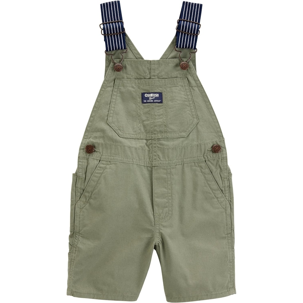 imageOSHKOSH BGOSH Baby Boys Worlds Best OverallsOlive Green