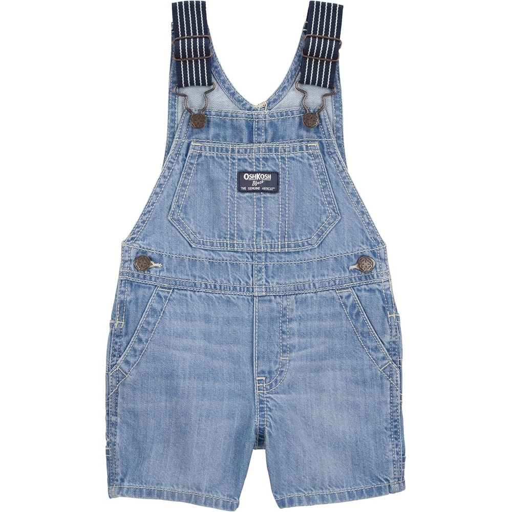 imageOSHKOSH BGOSH Baby Boys Worlds Best OverallsSky Blue Shortall