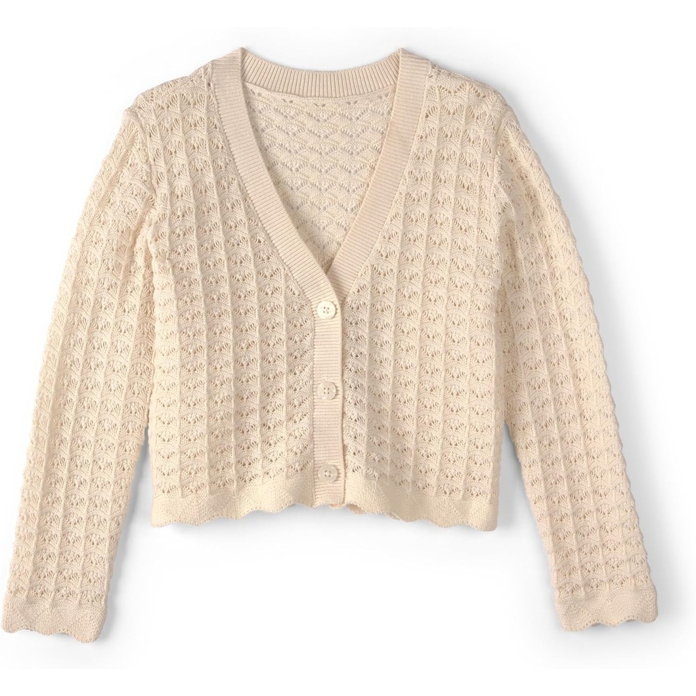 imageOSHKOSH BGOSH Girls Cardigan SweaterWhite Ivory