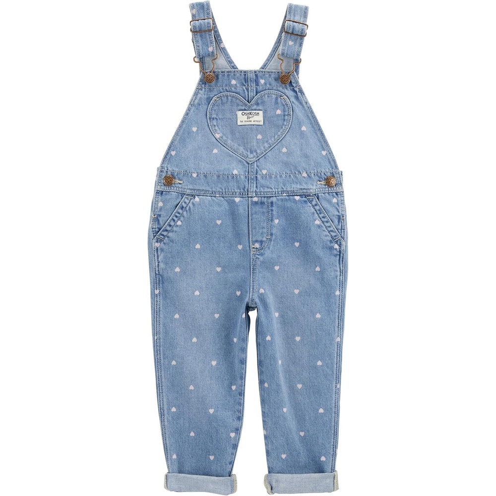 imageOSHKOSH BGOSH babygirls Worlds Best OverallsBlue Heart