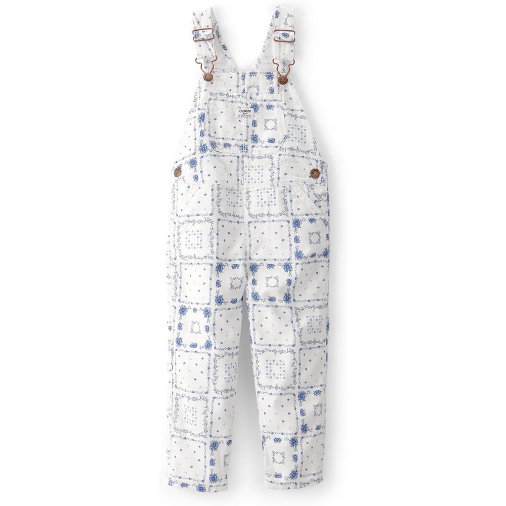 imageOSHKOSH BGOSH babygirls Worlds Best OverallsBlueIvory