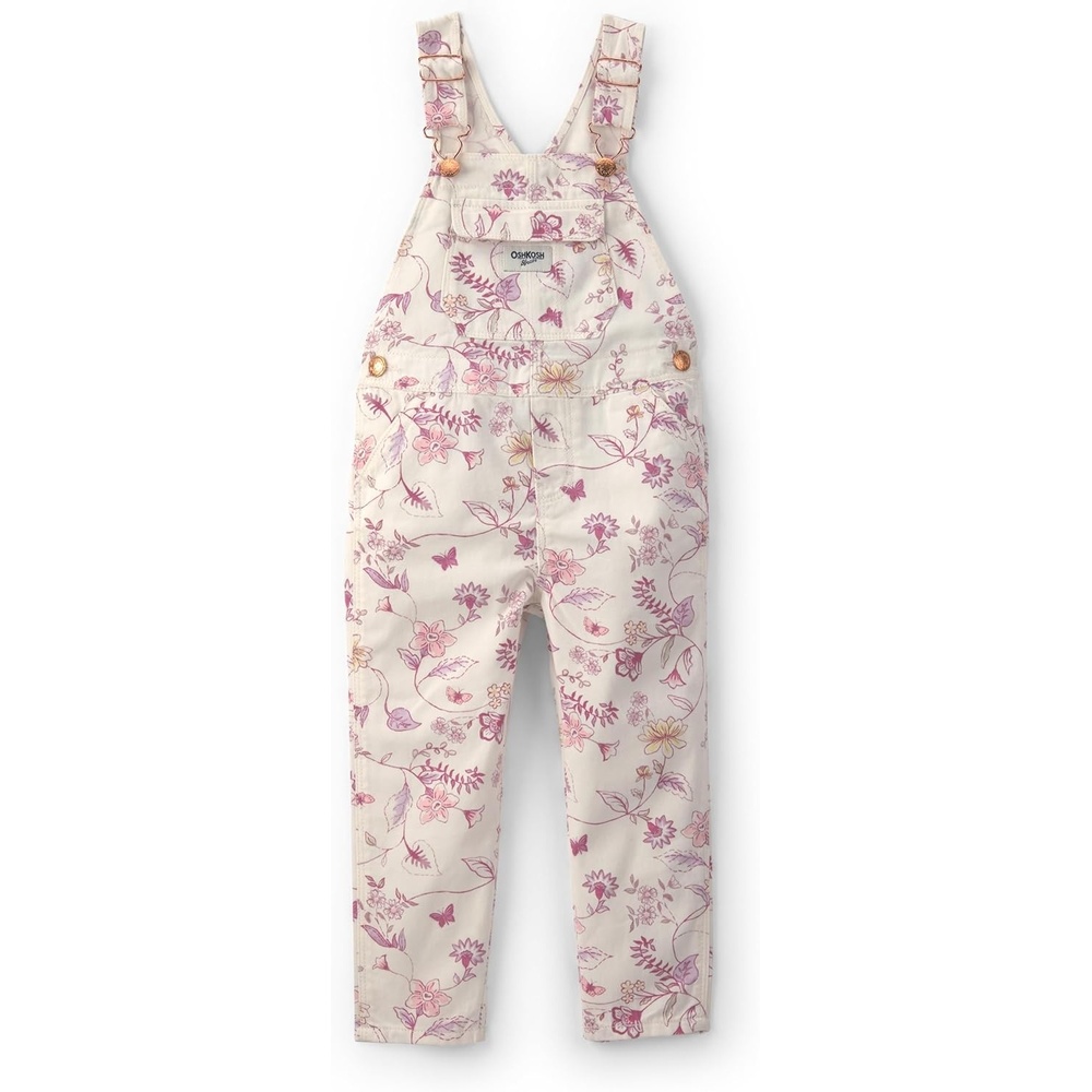 imageOSHKOSH BGOSH babygirls Worlds Best OverallsIvory Floral